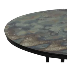 Salontafel Tabun glas en mat zwart set van 2