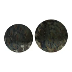 Salontafel Tabun glas en mat zwart set van 2