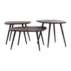 Salontafel Viejo bruin - set van 3