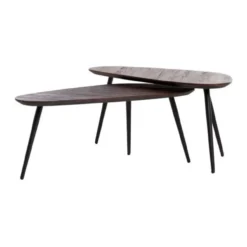 Salontafel Viejo bruin - set van 2