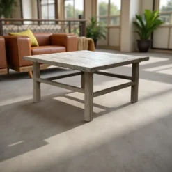 Salontafel vierkant naturel uniek