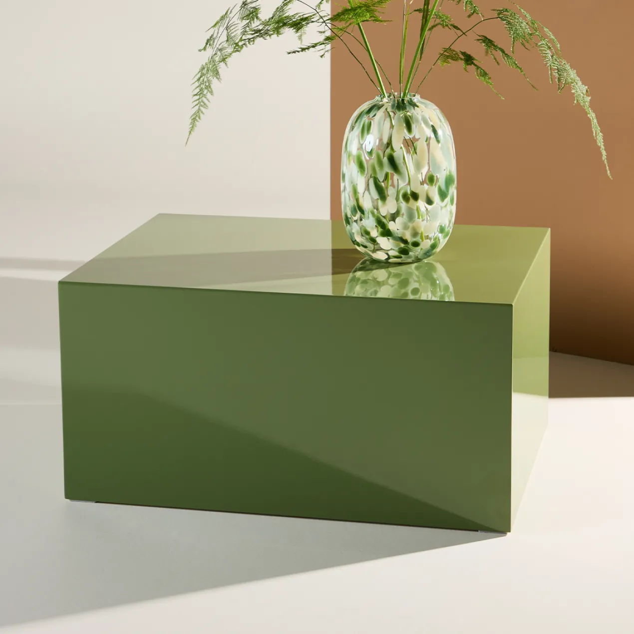 Salontafel Zayn 80x60 cm groen