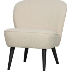 Sara fauteuil boucle creme