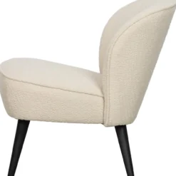 Sara fauteuil boucle creme