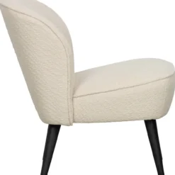 Sara fauteuil boucle creme