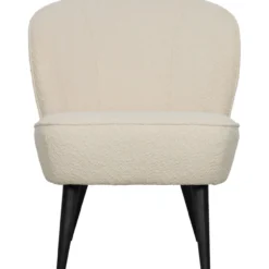 Sara fauteuil boucle creme