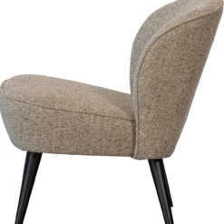 Sara fauteuil geweven stof naturel melange