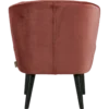 Sara fauteuil velvet bordeauxrood [fsc]