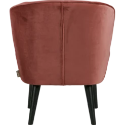 Sara fauteuil velvet bordeauxrood [fsc]