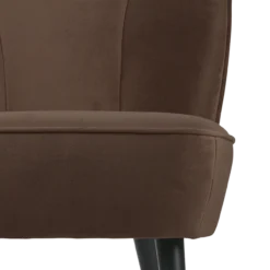 Sara fauteuil velvet donkerbruin [fsc]