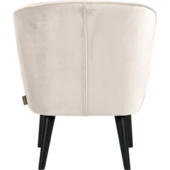Sara fauteuil velvet off white [fsc]