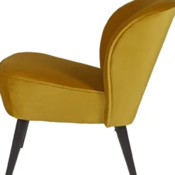 Sara fauteuil velvet oker
