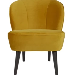 Sara fauteuil velvet oker