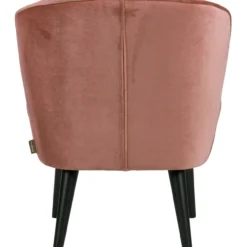 Sara fauteuil velvet oud roze