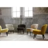 Sara fauteuil velvet warm groen