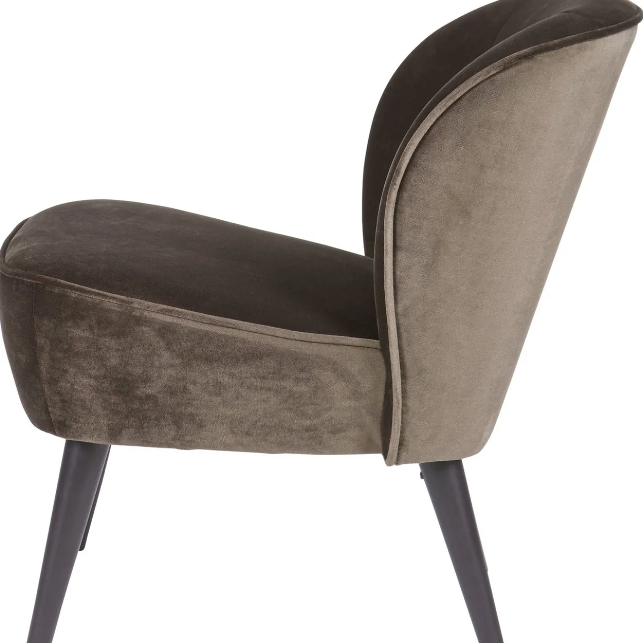 Sara fauteuil velvet warm groen