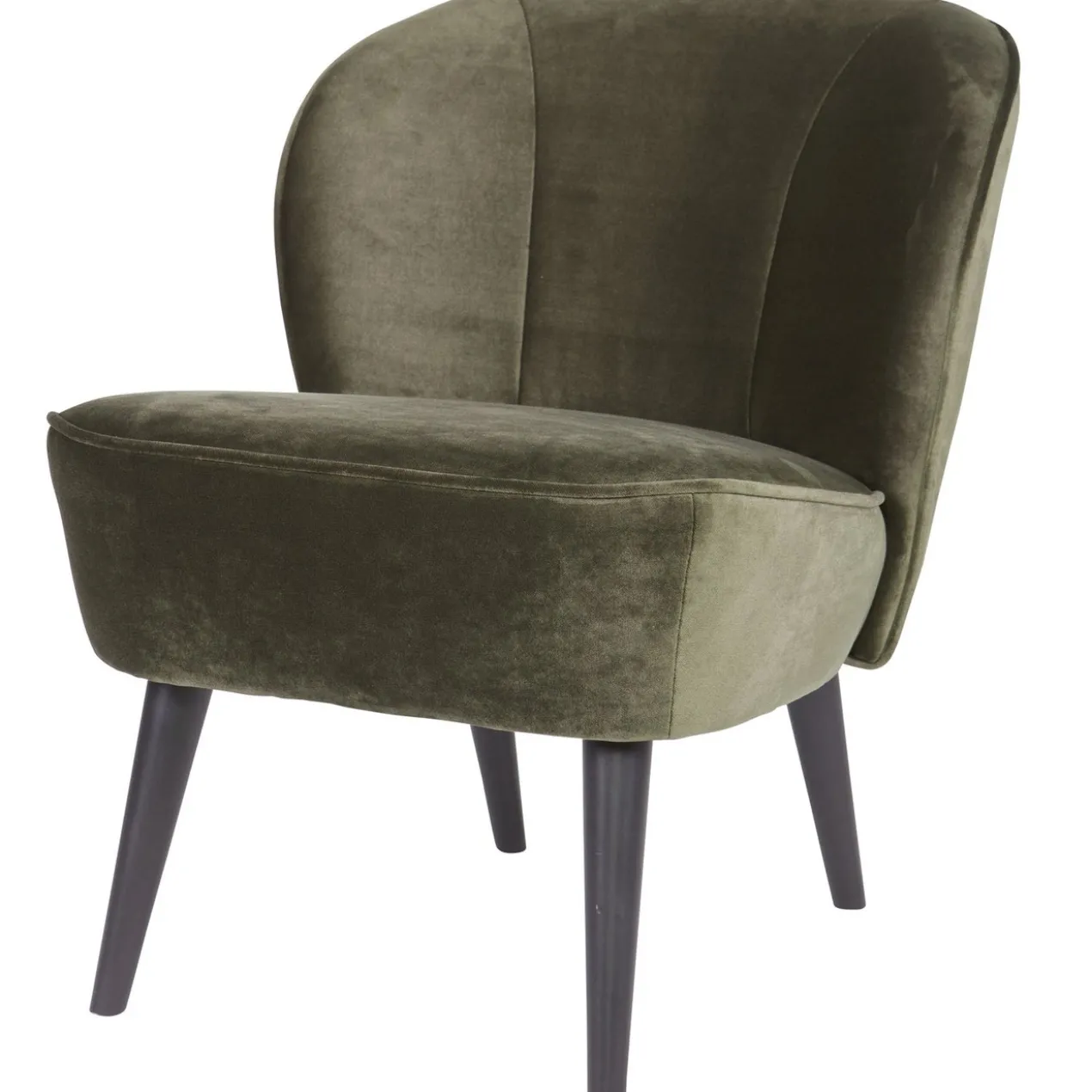 Sara fauteuil velvet warm groen