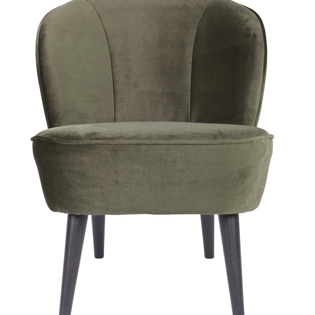 Sara fauteuil velvet warm groen