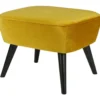 Sara hocker op poten velvet oker