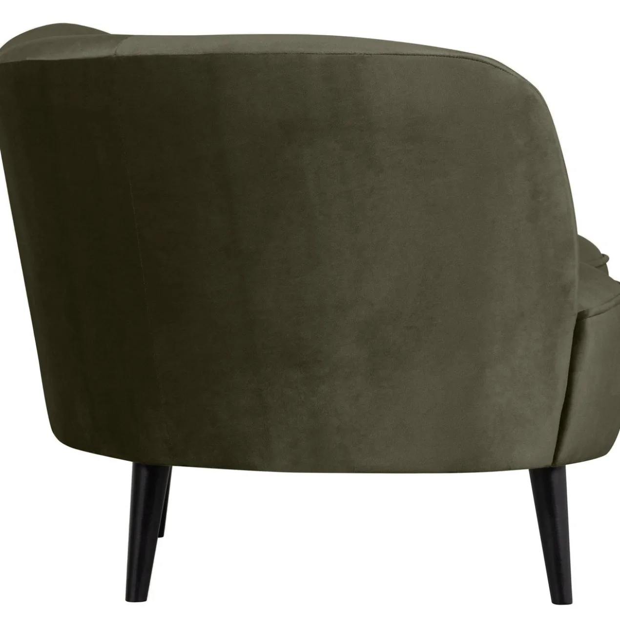 Sara lounge fauteuil links velvet warm groen