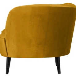Sara lounge fauteuil rechts velvet oker