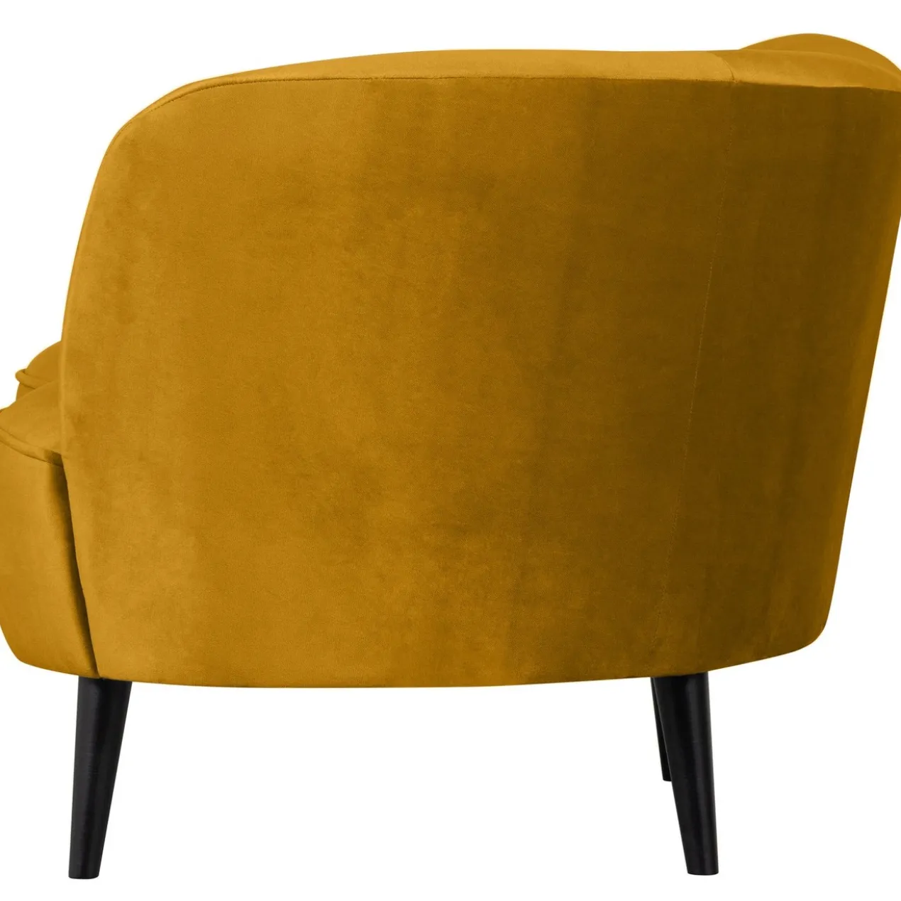 Sara lounge fauteuil rechts velvet oker