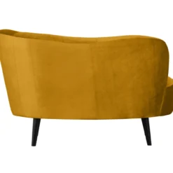 Sara lounge fauteuil rechts velvet oker