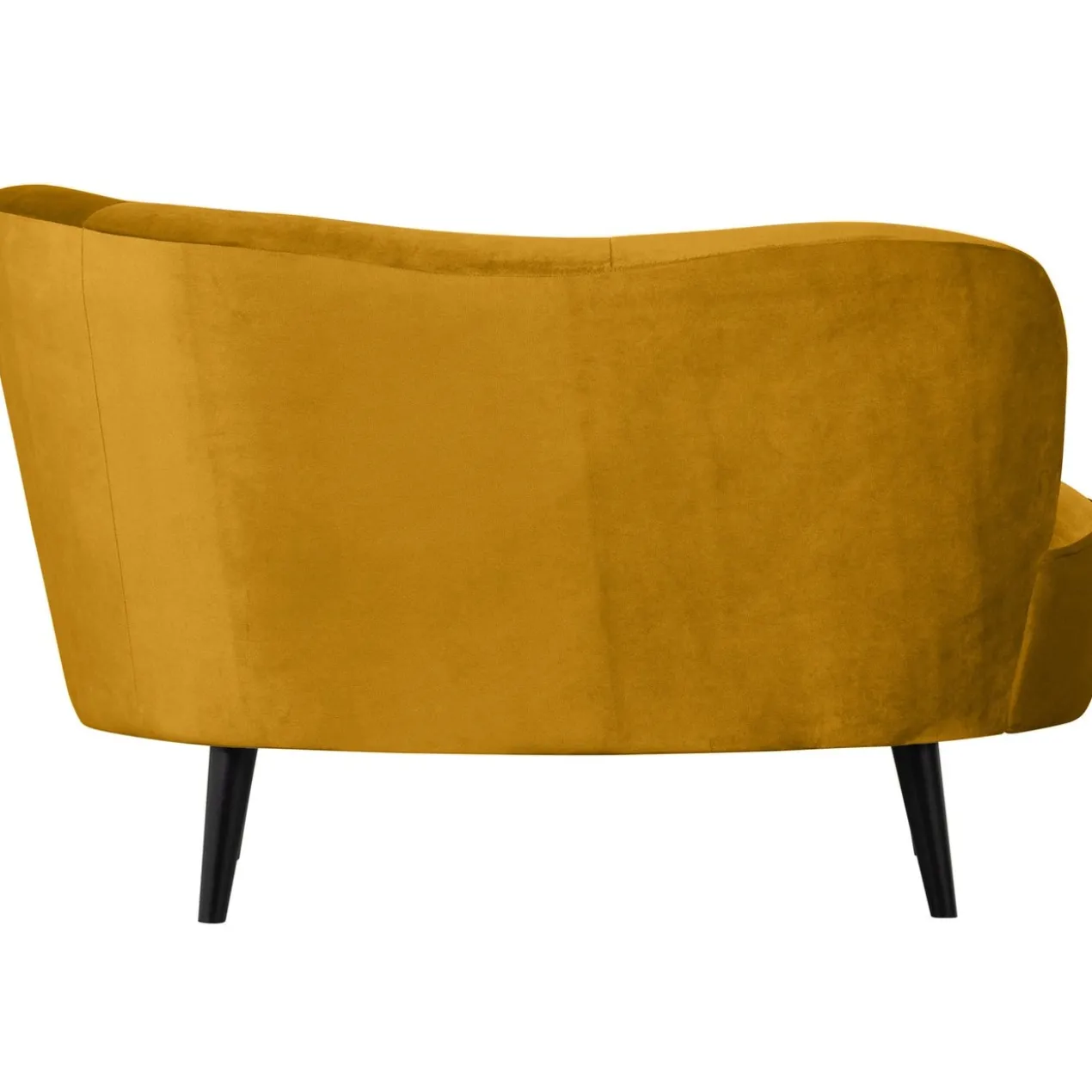 Sara lounge fauteuil rechts velvet oker