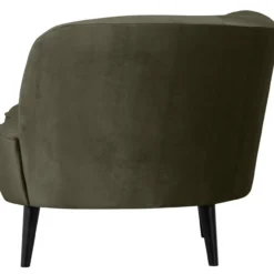 Sara lounge fauteuil rechts velvet warm groen