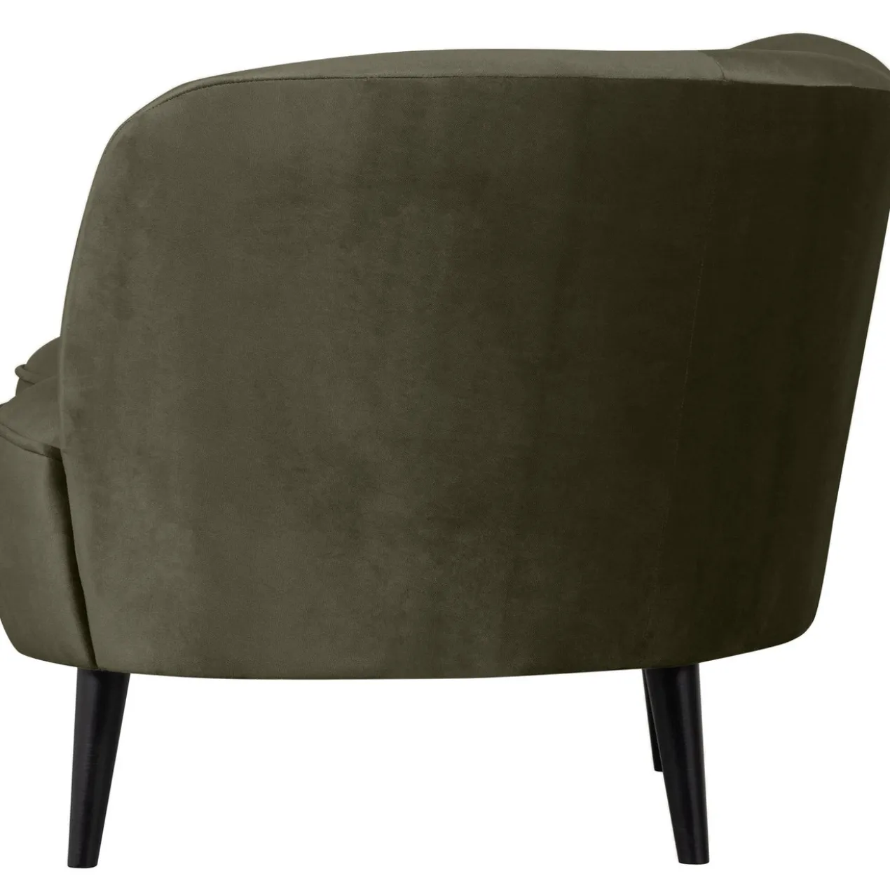 Sara lounge fauteuil rechts velvet warm groen