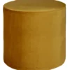 Sara poef hoog velvet oker 46xo46