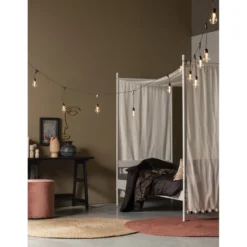 Sara poef hoog velvet oud roze 46xo46