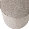 Sara poef hoog 46xo46 cm geweven stof naturel melange [fsc]