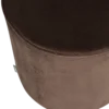 Sara poef hoog 46xo46 cm velvet donkerbruin [fsc]