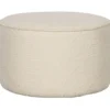 Sara poef laag 36xo60 cm boucle creme