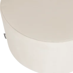 Sara poef laag 36xo60 cm velvet off white [fsc]