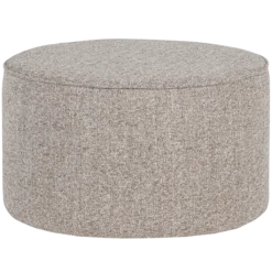 Sara poef laag 36xo60 geweven stof naturel melange [fsc]