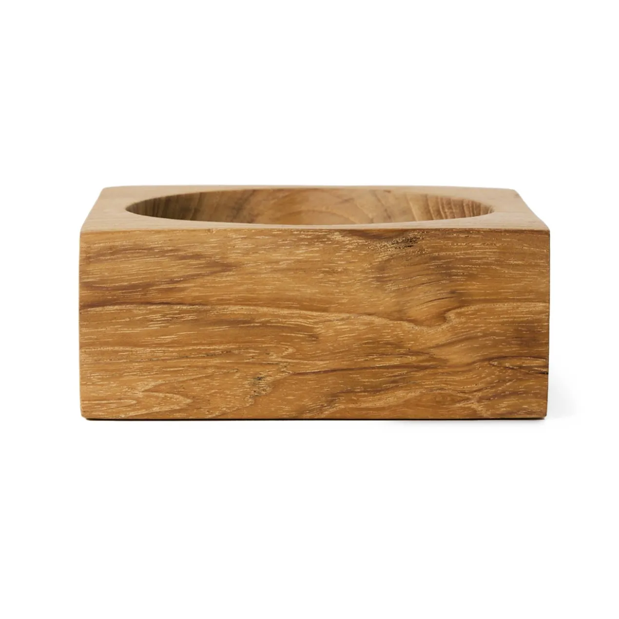 Schaal Teak cube bowl S