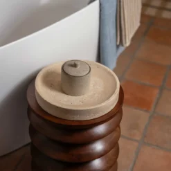 Schaal Travis beige travertin