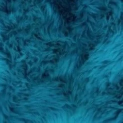 Schapenvacht azure blue 90x110 cm