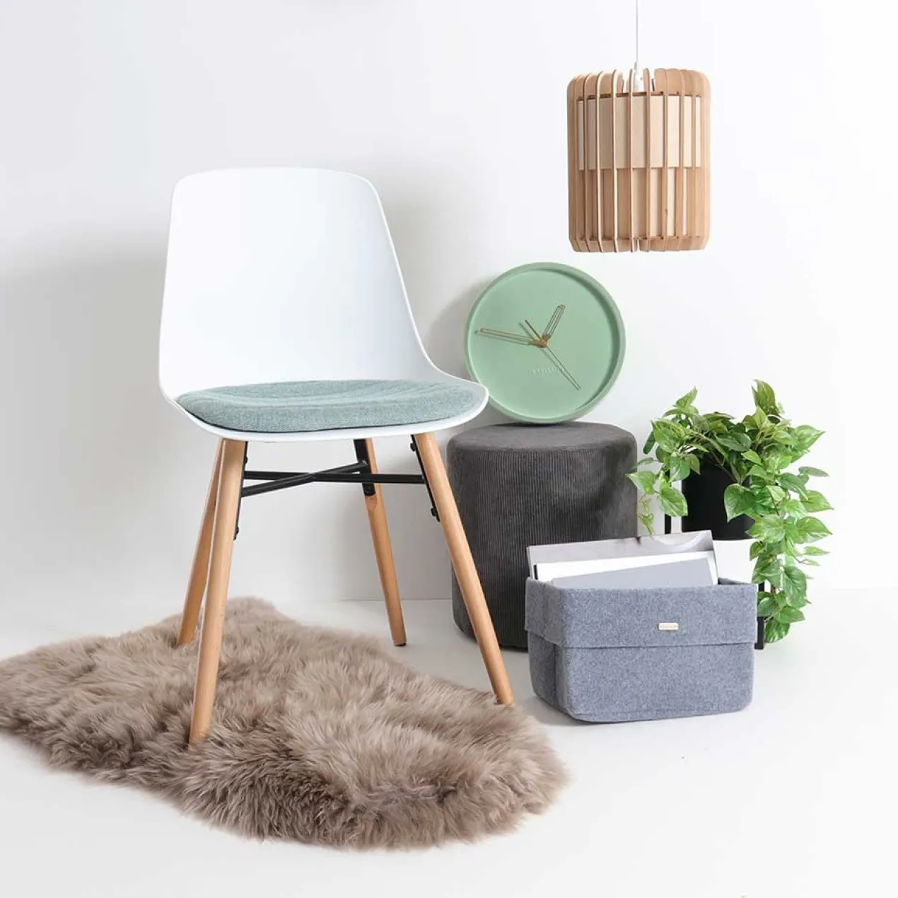 Schapenvacht Benthe polyester Bruin