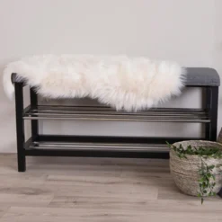 Schapenvacht Benthe polyester Bruin