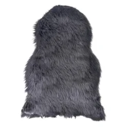 Schapenvacht Benthe polyester Grijs