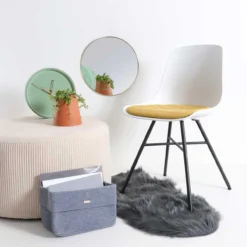 Schapenvacht Benthe polyester Grijs