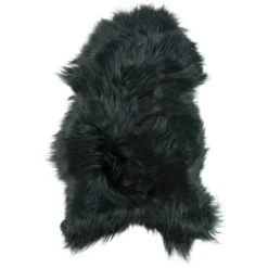 Schapenvacht icelandic dark green longhair 100×65 cm
