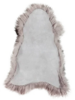Schapenvacht icelandic melange grey longhair 100x65 cm