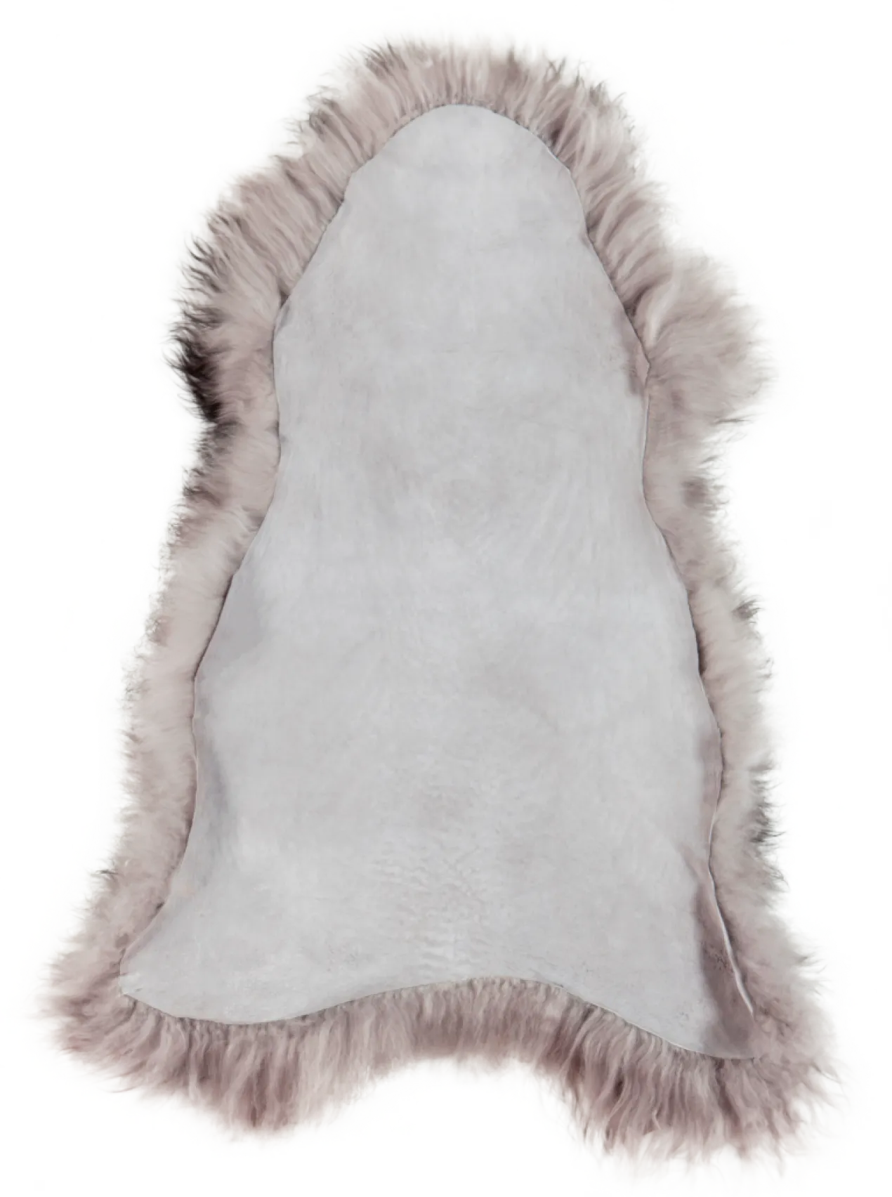 Schapenvacht icelandic melange grey longhair 100x65 cm