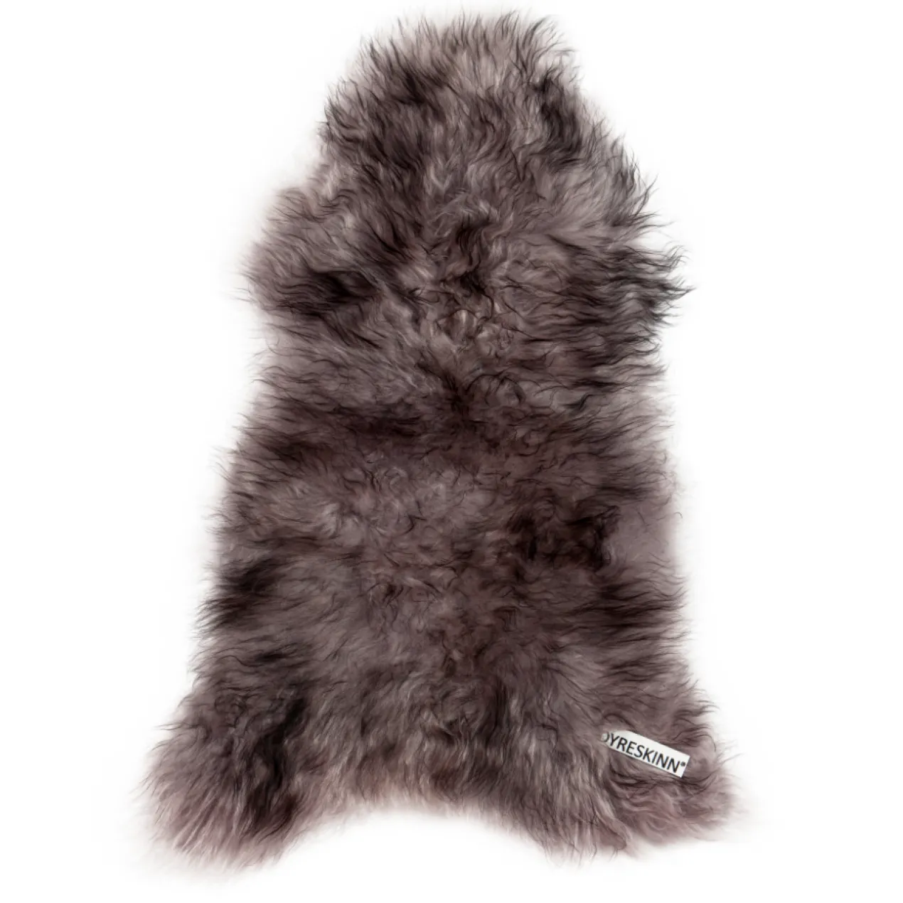 Schapenvacht icelandic melange grey longhair 100x65 cm
