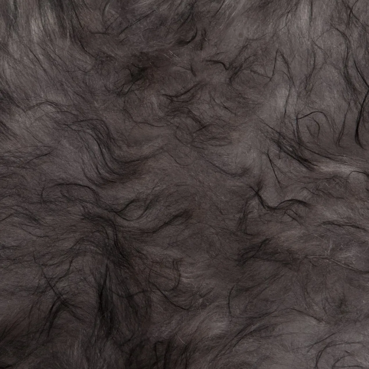Schapenvacht icelandic melange grey longhair 100x65 cm