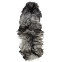 Schapenvacht icelandic natural grey 210×80 cm
